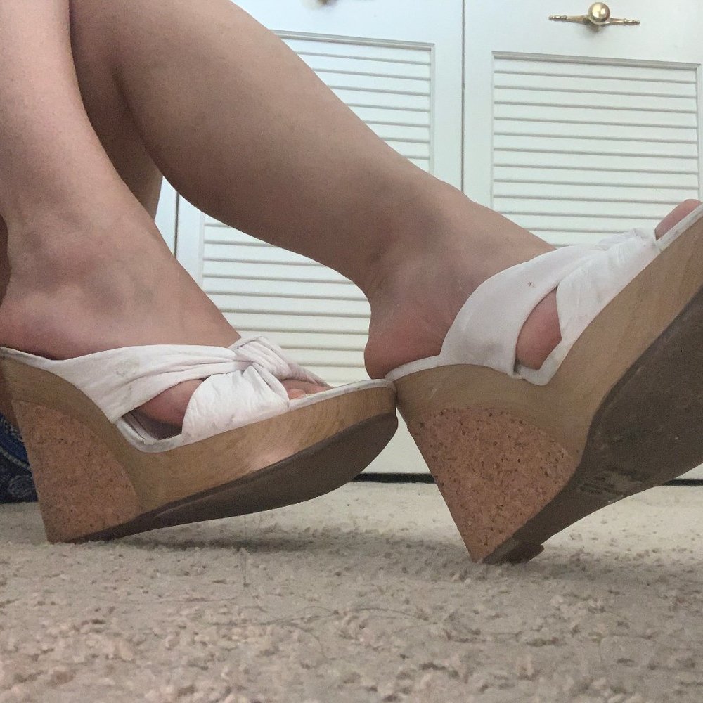 Jessica Simpson cork wedges!